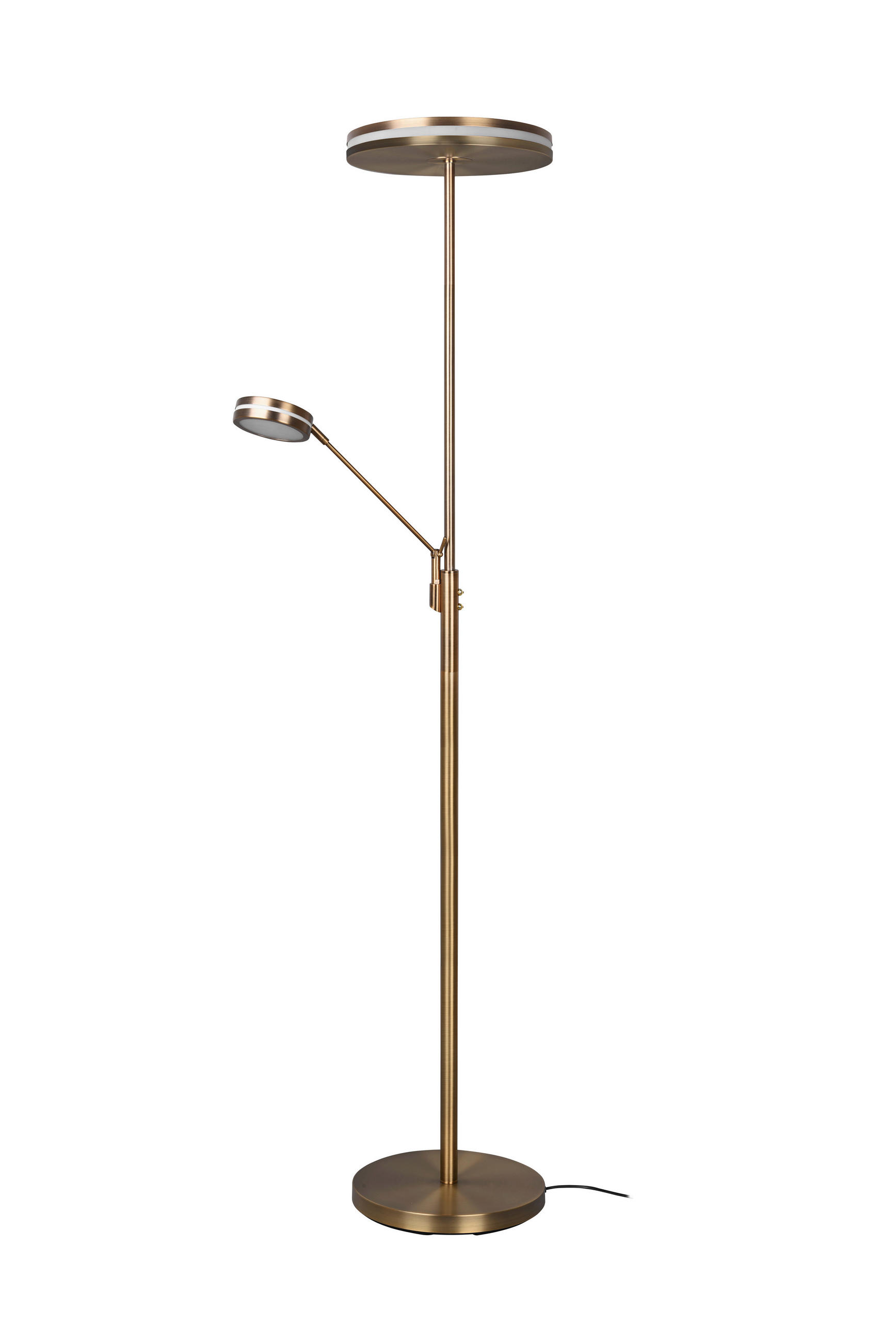 LED-STEHLEUCHTE 35,2/181 cm    - Messingfarben, Design, Metall (35,2/181cm) - Trio Leuchten