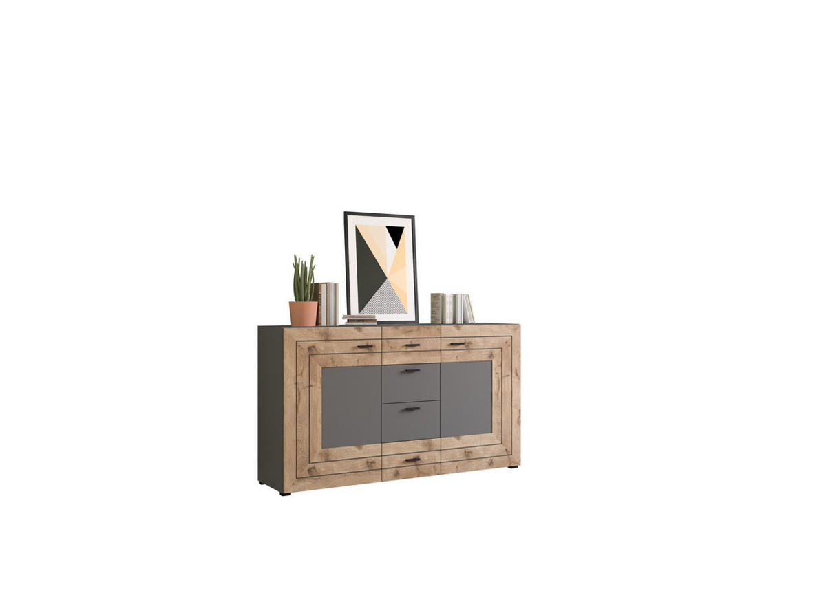 SIDEBOARD 160/90/40 cm  - Klassisk, metall/trämaterial (160/90/40cm) - MID.YOU