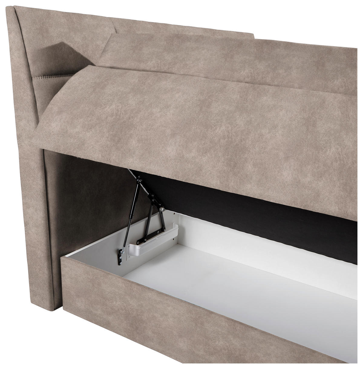 BOXSPRINGBETT 180/200 cm  in Hellbraun  - Wengefarben/Hellbraun, Konventionell, Holz/Textil (180/200cm) - Xora