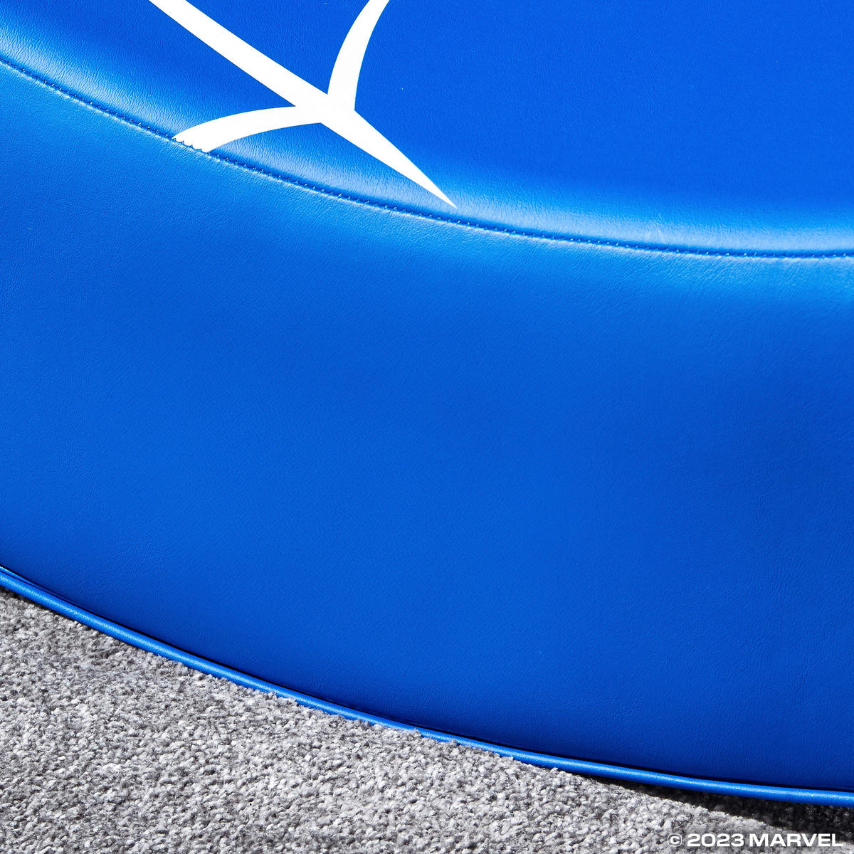 HERNÉ KRESLO, modrá - modrá, Modern, koža/kompozitné drevo (40/65,5/85,5cm) - X Rocker