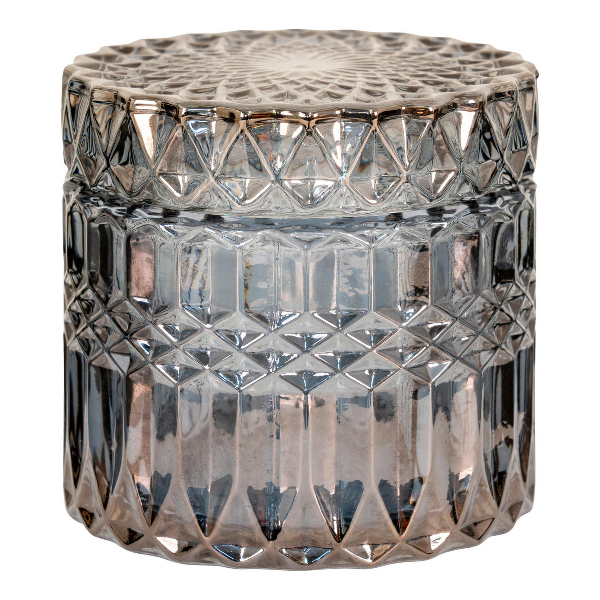 DEKORLÅDA i grå 9/8,5/9 cm   - grå, Basics, glas (9/8,5/9cm)