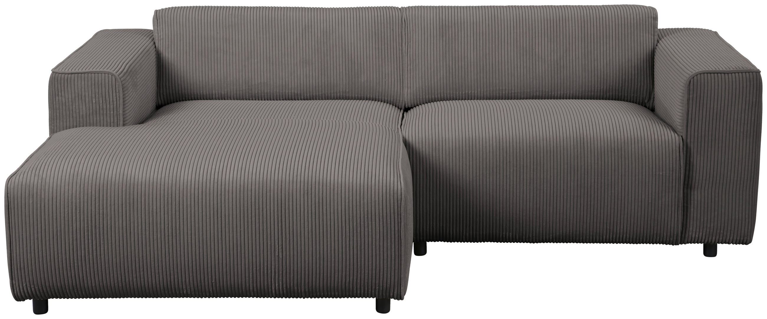 HÖRNSOFFA i manchester grå  - svart/grå, Design, textil/plast (161/234cm) - Livetastic