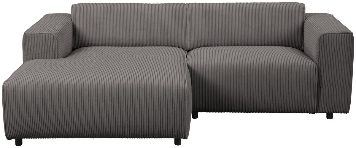 HÖRNSOFFA i manchester grå  - svart/grå, Design, textil/plast (161/234cm) - Livetastic