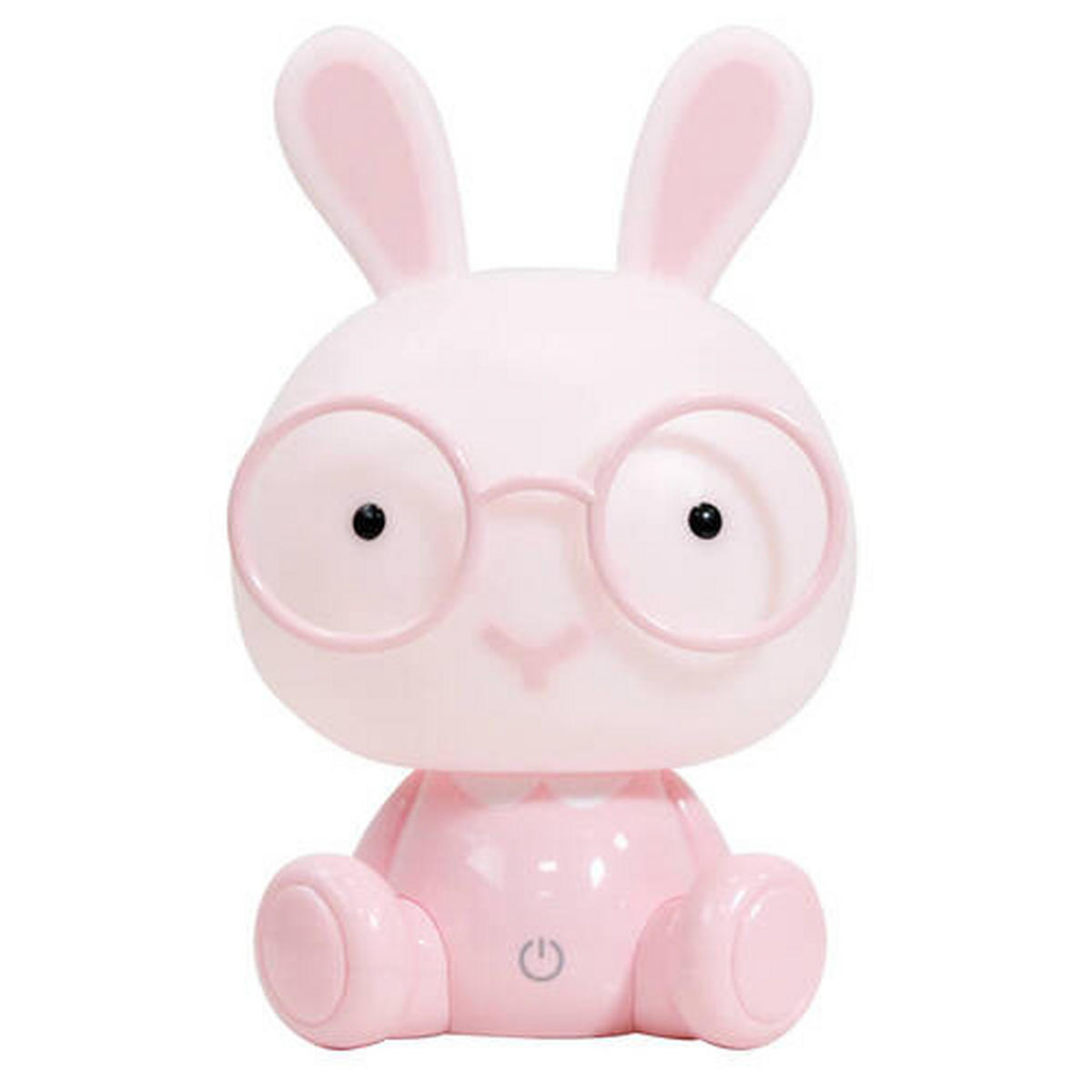 DĚTSKÁ STOLNÍ LAMPIČKA, 14/14/22 cm - pink, Basics, plast (14/14/22cm)