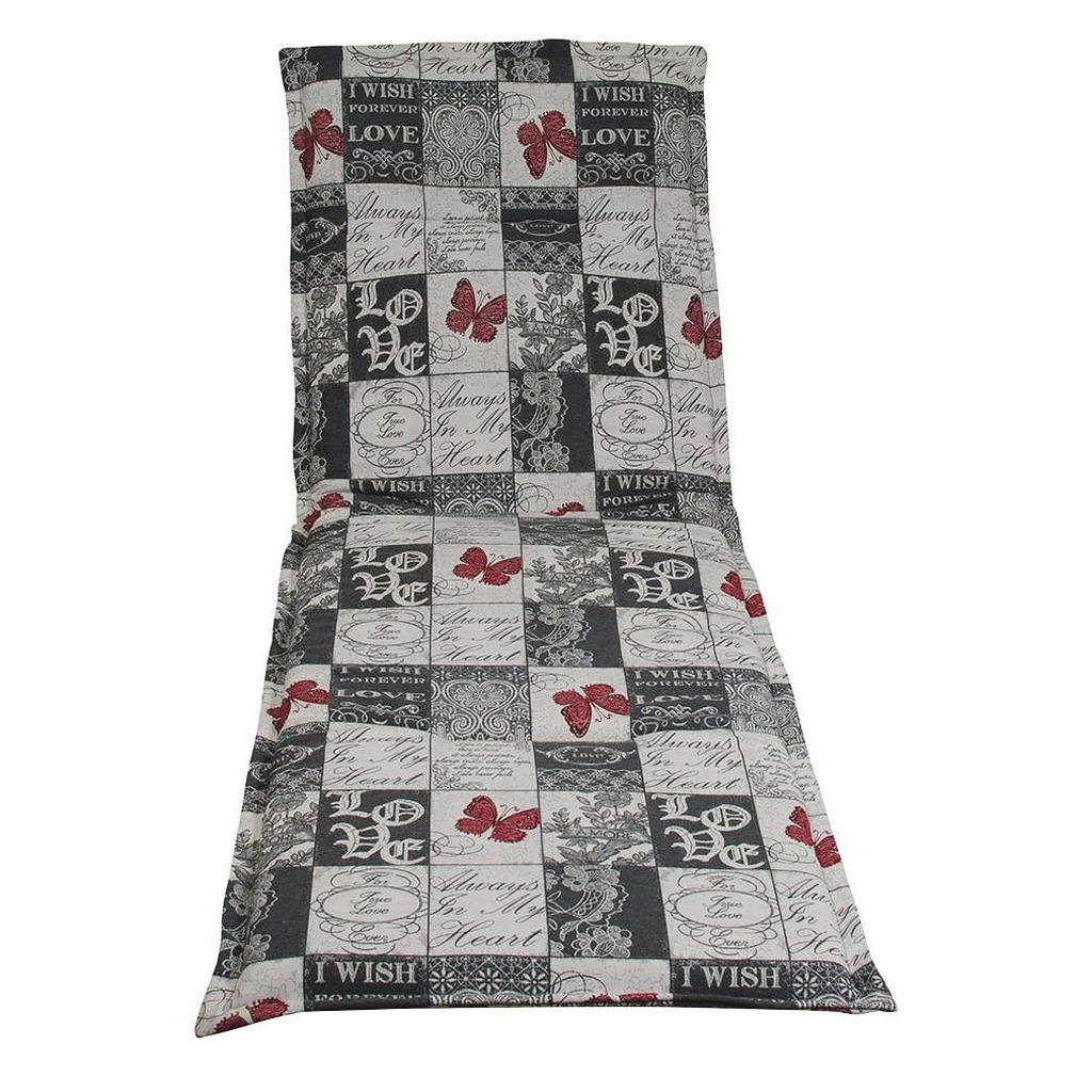 Thumbnail - Xxxl Liegenauflage, Grau, Weiß, Dunkelrot, Textil, Karo, Füllung: Schaumstoff, Vlies, 48x4x200 cm, Made in Germany, Outd...