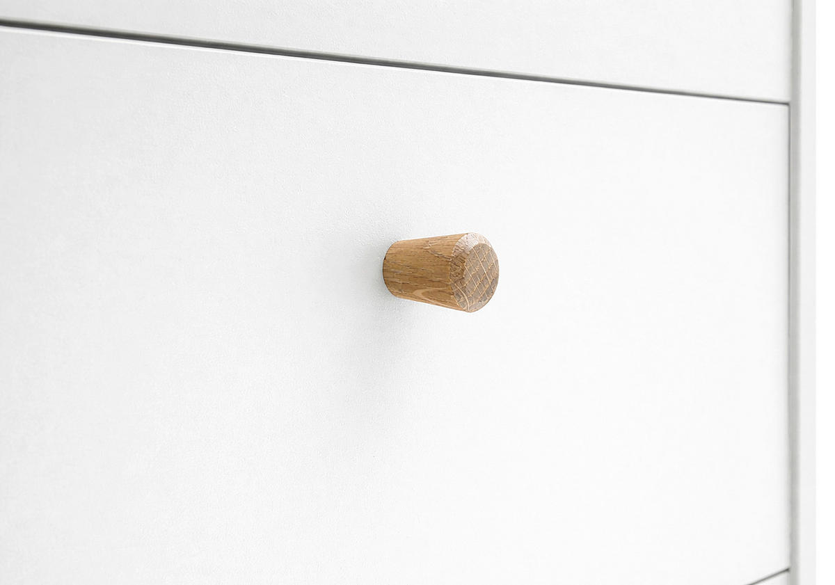 KOMMODE , 60,1/101,3/33 cm, 4 Schublade(n)  - Weiß, Design, Holz/Holzwerkstoff (60,1/101,3/33cm) - MID.YOU