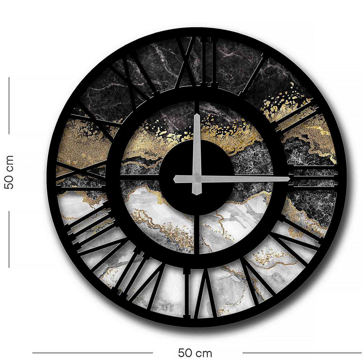 WANDUHR Multicolor 50/50/4 cm  - Multicolor, LIFESTYLE, Holzwerkstoff (50/50/4cm)