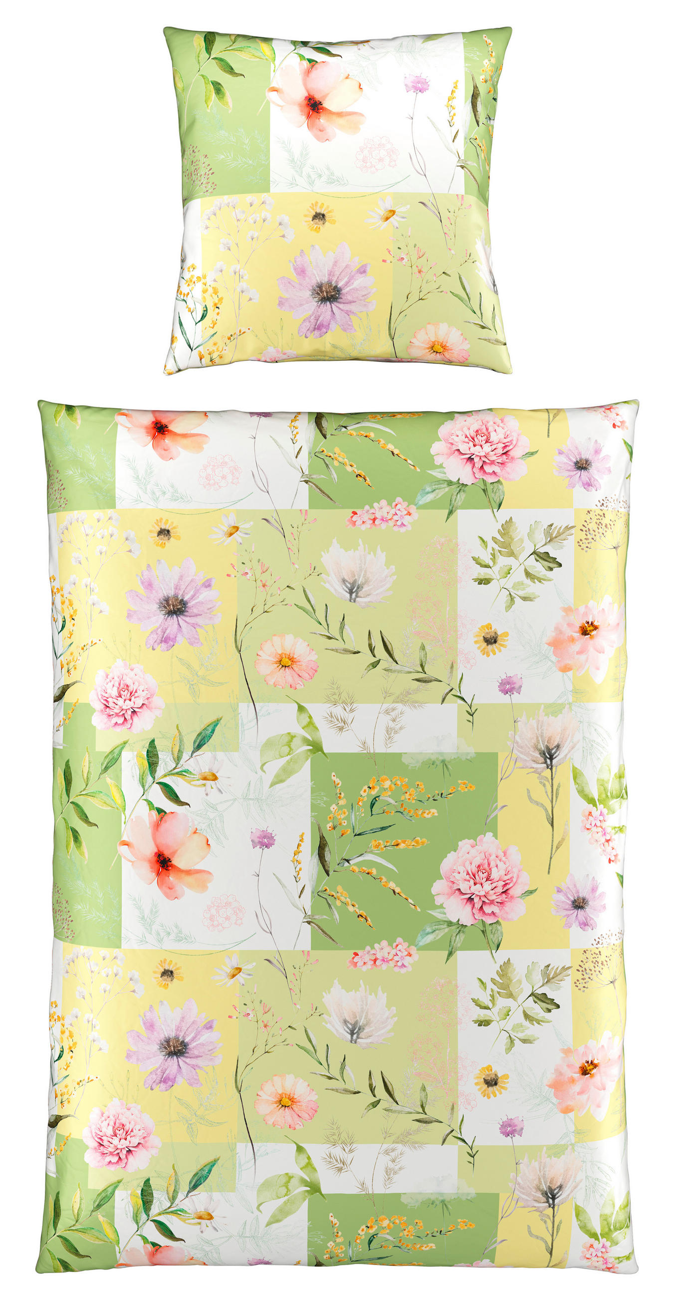 BETTWÄSCHE Satin 135/200 cm  - Grün, Textil (135/200cm) - Esposa