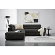 ECKSOFA  in Lederlook Anthrazit  230/263 cm  - Anthrazit/Schwarz, Design, Kunststoff/Textil (230/263cm) - Hom`in
