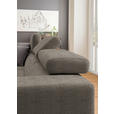 ECKSOFA  in Chenille Hellbraun  207/301 cm  - Chromfarben/Hellbraun, Design, Textil (207/301cm) - Xora