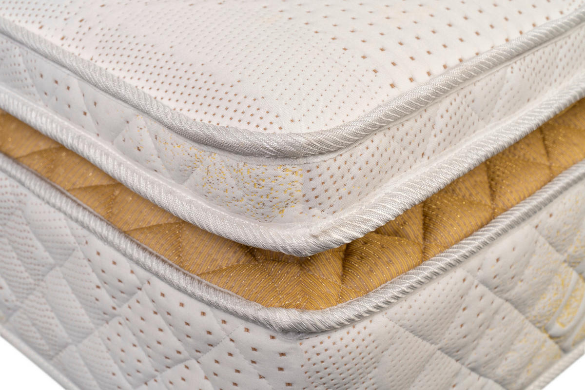 TÁSKARUGÓS MATRAC 160/200 cm  - fehér, Modern, textil (160/200cm) - Novel