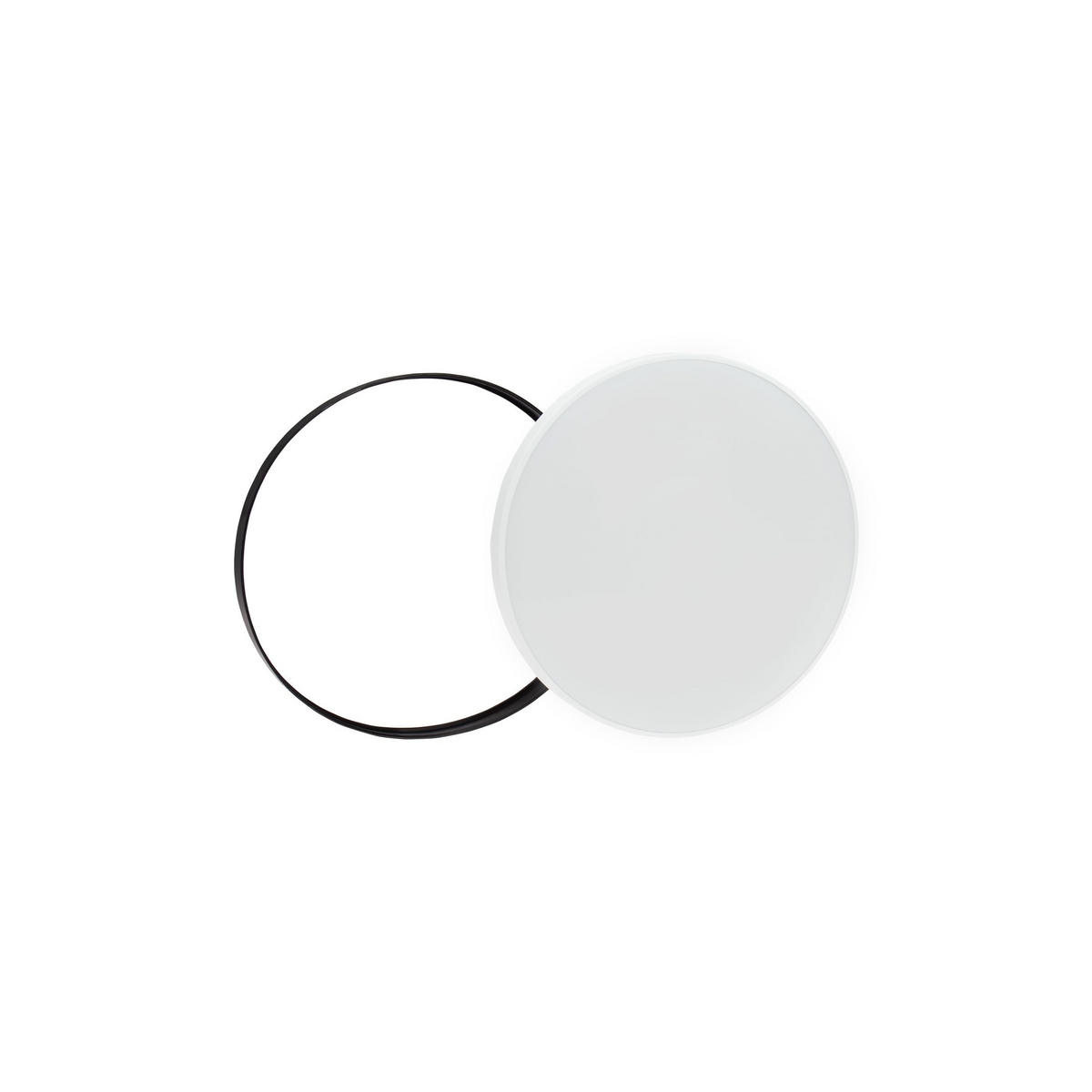STROPNA SVJETILJKA VANJSKA Nymphea zunanje  - bijela/crna, Basics, plastika (38/5,2cm)