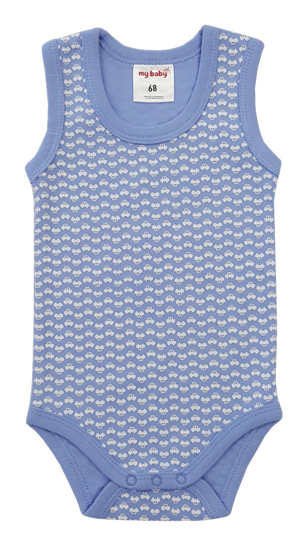 BABYBODY 2-teilig  - Weiß/Hellblau, Basics, Textil (50/56null) - My Baby Lou