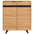 HIGHBOARD  in 121,1/140/42 cm  - Wildeiche/Schwarz, KONVENTIONELL, Holz/Holzwerkstoff (121,1/140/42cm) - Landscape