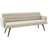 SITZBANK 216/86/68 cm  in Taupe  - Taupe/Schwarz, Design, Textil/Metall (216/86/68cm) - Dieter Knoll