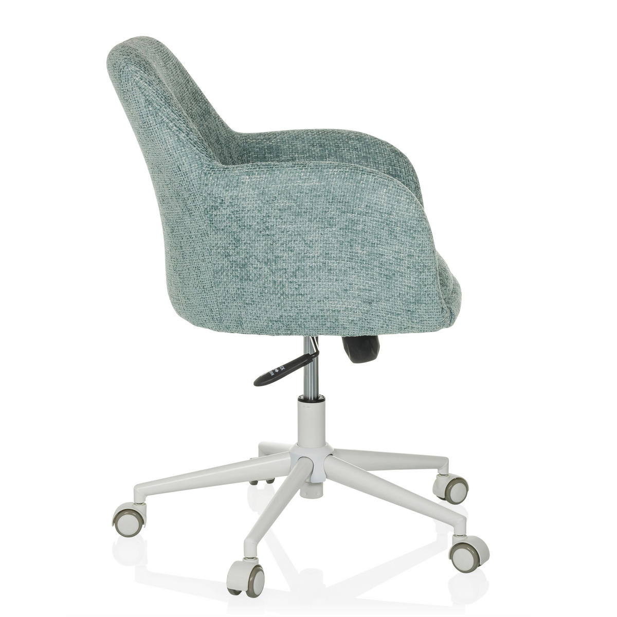 DREHSTUHL Mintgrau  - Mintgrau/Weiß, MODERN, Textil/Metall (58/78/60cm) - MID.YOU