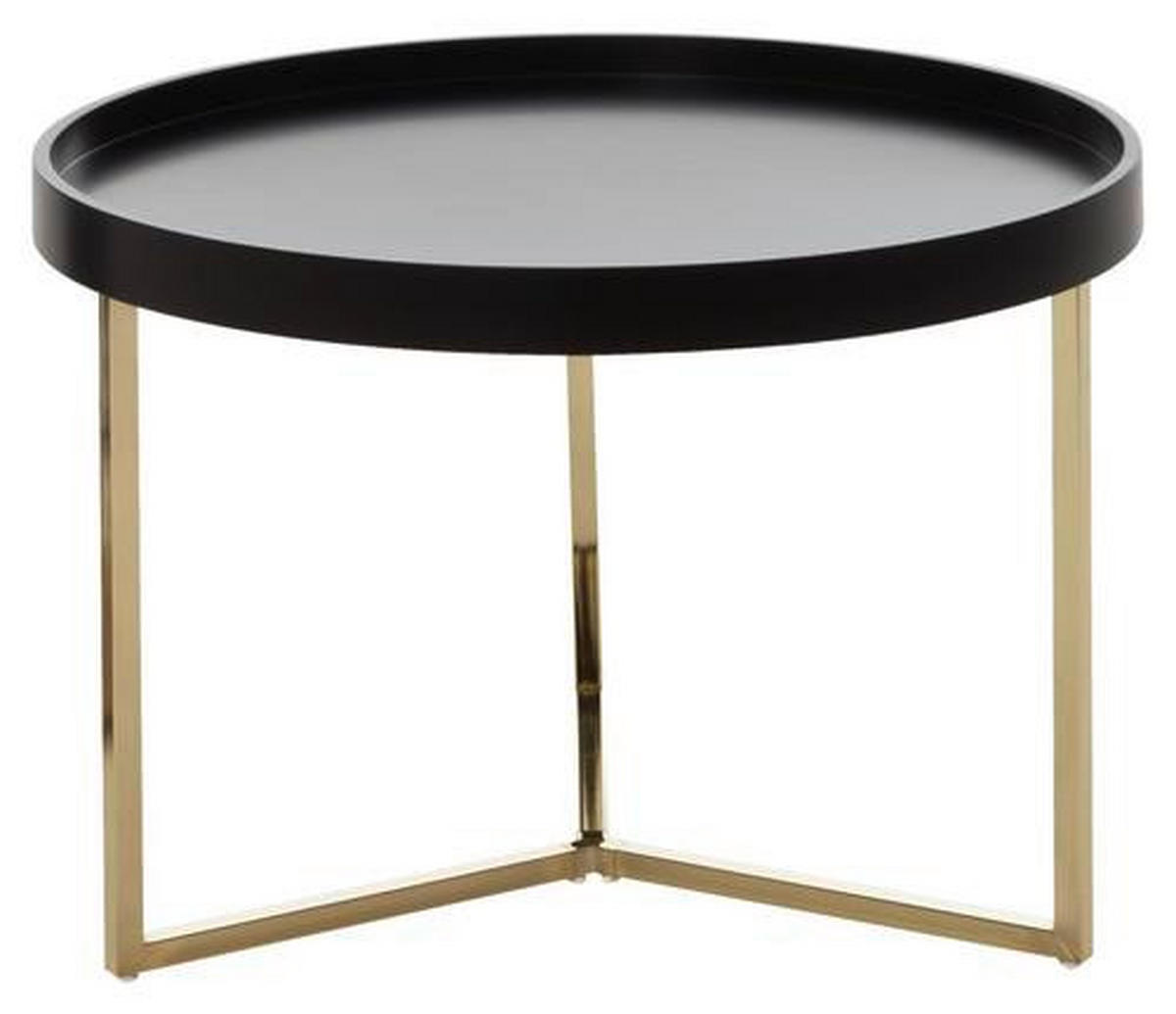 COUCHTISCH in Holzwerkstoff, Holz 58,5/58,5/42 cm  - Goldfarben/Schwarz, Design, Holz/Holzwerkstoff (58,5/58,5/42cm) - MID.YOU