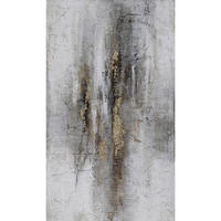 ÖLGEMÄLDE Abstraktes 120/70 cm  - Goldfarben/Braun, Design, Holz/Textil (120/70cm) - Monee