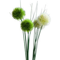 UMĚLÁ KVĚTINA okrasný česnek 60 cm - bílá/zelená, Basics, plast (60cm)