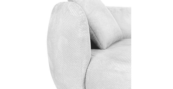 BIGSOFA Flachgewebe Weiß - Schwarz/Weiß, KONVENTIONELL, Kunststoff/Textil (228/73/103cm) - Ambia Home