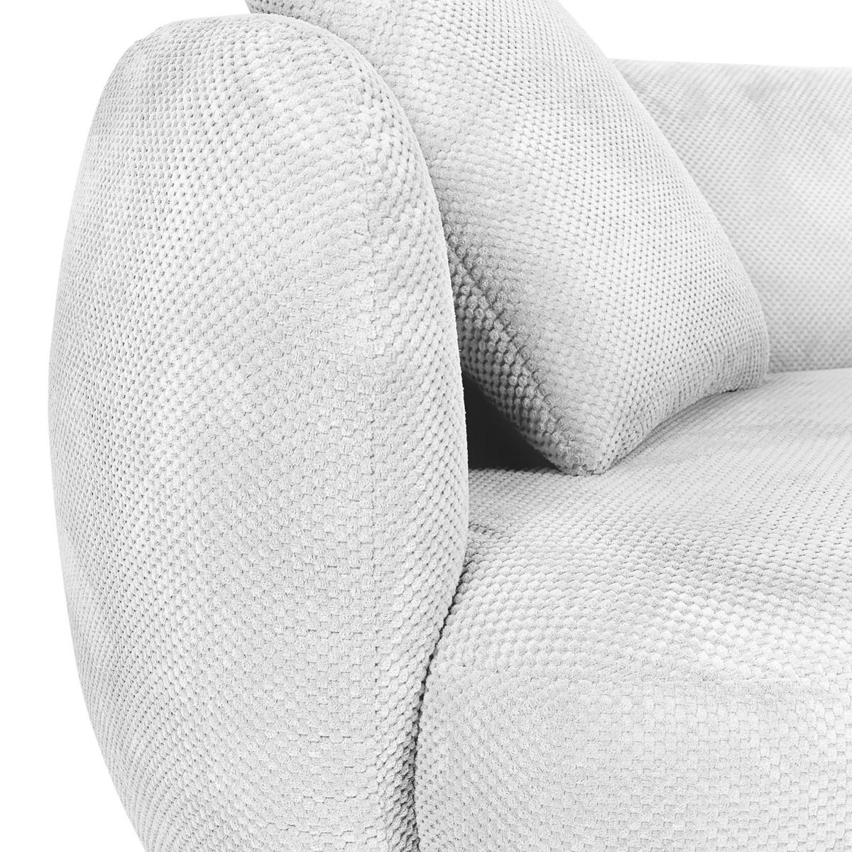 NAGY KANAPÉ textil fehér  - fekete/fehér, Konventionell, műanyag/textil (228/73/103cm) - Ambia Home