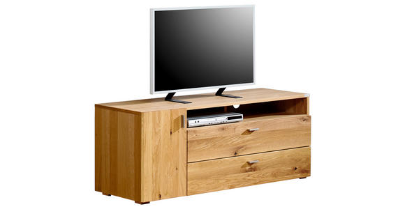 TV-ELEMENT 132,4/53,3/47 cm - Eichefarben/Bronzefarben, Design, Holz/Metall (132,4/53,3/47cm) - Hom`in