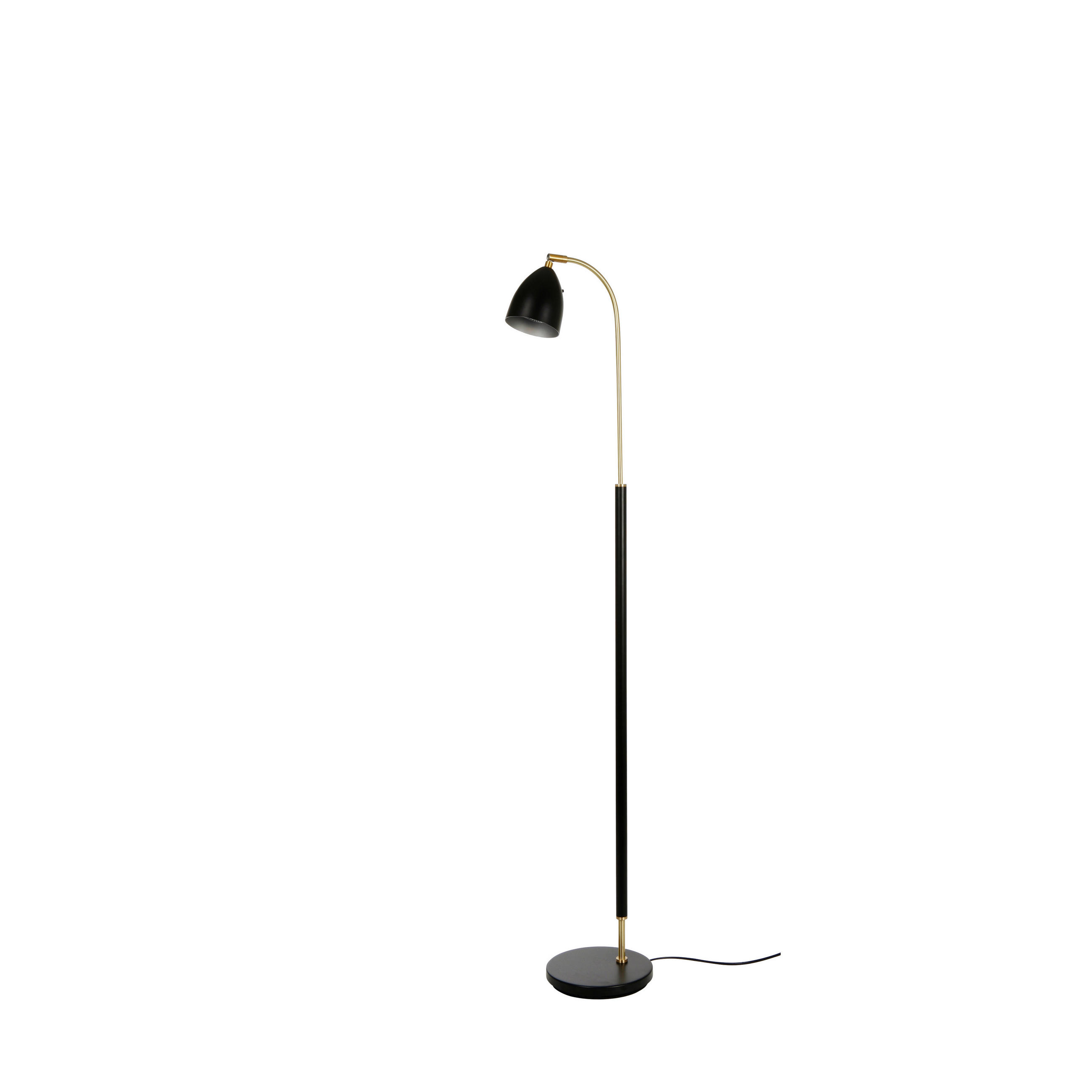 STEHLEUCHTE 22,9/133,8 cm    - Messingfarben/Schwarz, Basics, Metall (22,9/133,8cm) - Belid