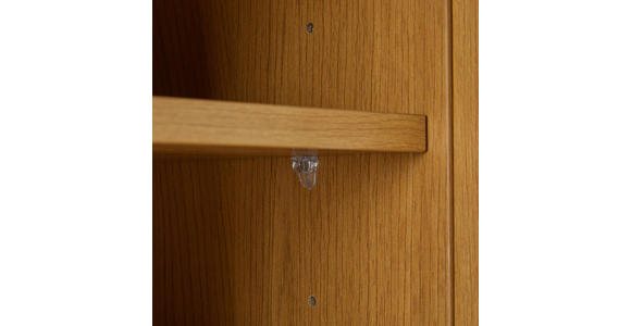 LOWBOARD Line in 150/50/40 cm - Eichefarben/Schwarz, Design, Holzwerkstoff/Metall (150/50/40cm) - Carryhome