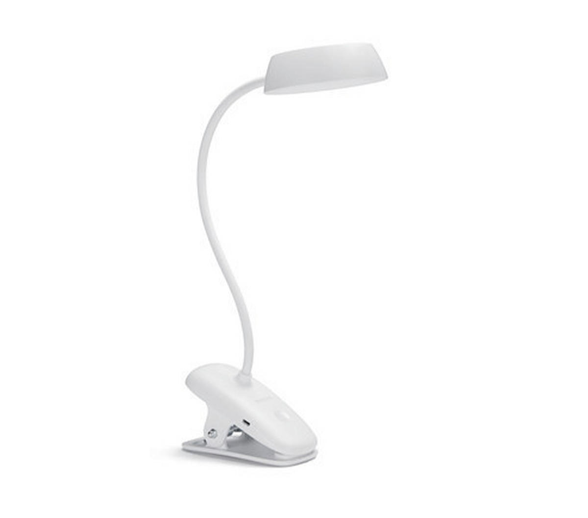LED LAMPA SA ŠTIPALJKOM Donutclip  - bela, Osnovno, metal/plastika (29/38/9,9cm) - Philips