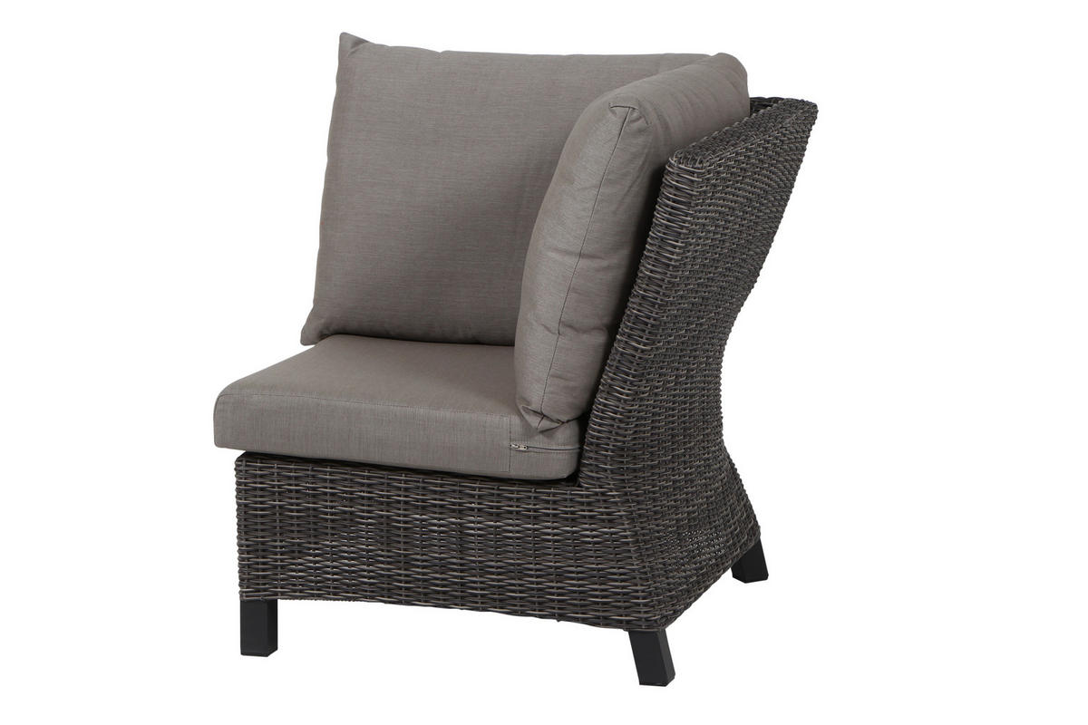 LOUNGEGARNITUR 5-teilig   302/88/219 cm Aluminium  - Grau, Basics, Keramik/Kunststoff (302/88/219cm) - Siena Garden
