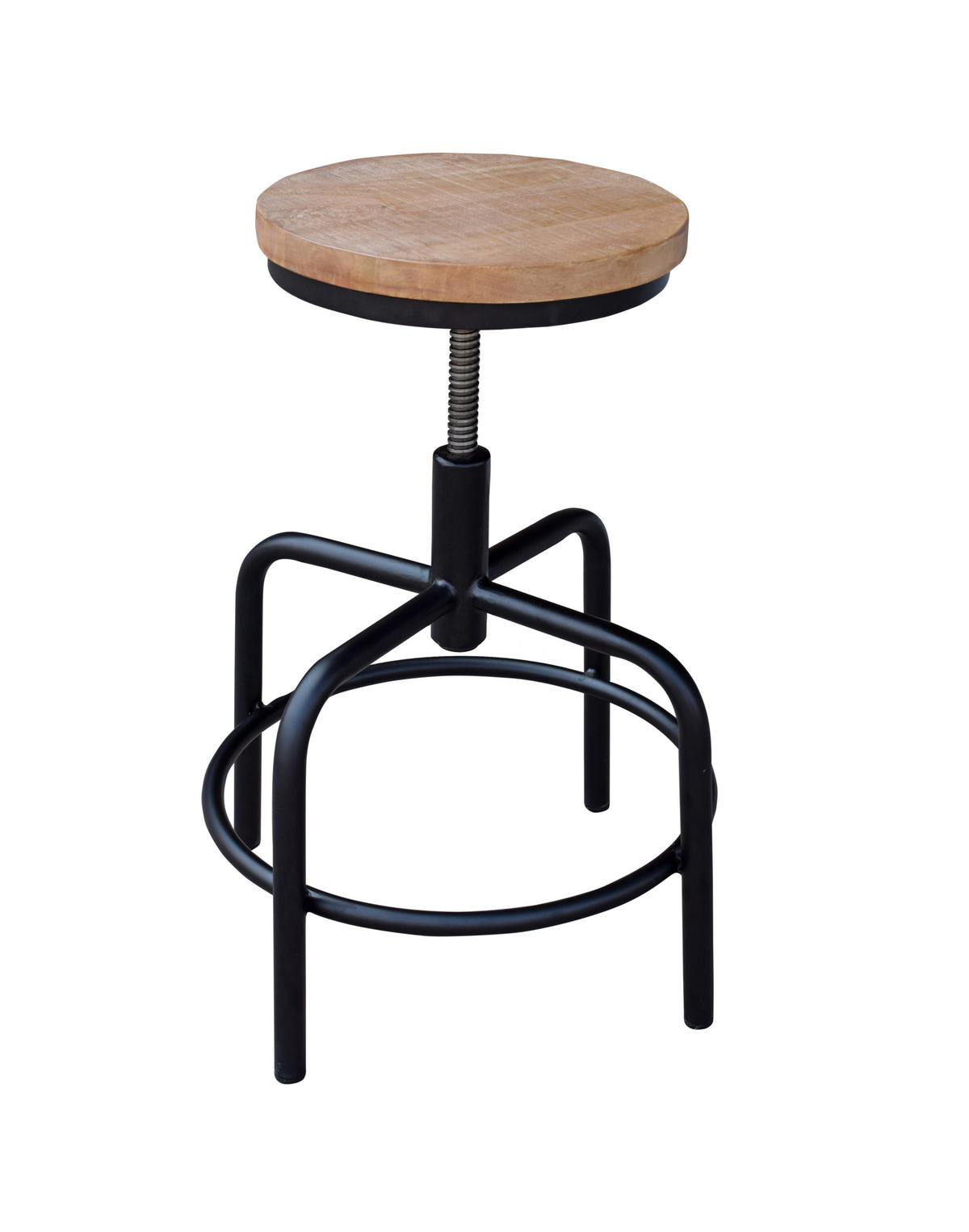 STOLICA  prirodna boja, crna       - prirodna boja/crna, Moderno, drvo/metal (48/50/48cm) - Ambia Home
