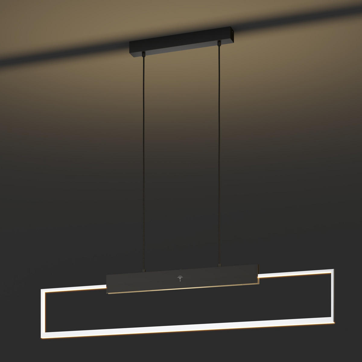 LED-HÄNGELEUCHTE CUBE LIGHTS 83/1,6/110 cm   - Chromfarben/Schwarz, Design, Kunststoff/Metall (83/1,6/110cm) - Joop!
