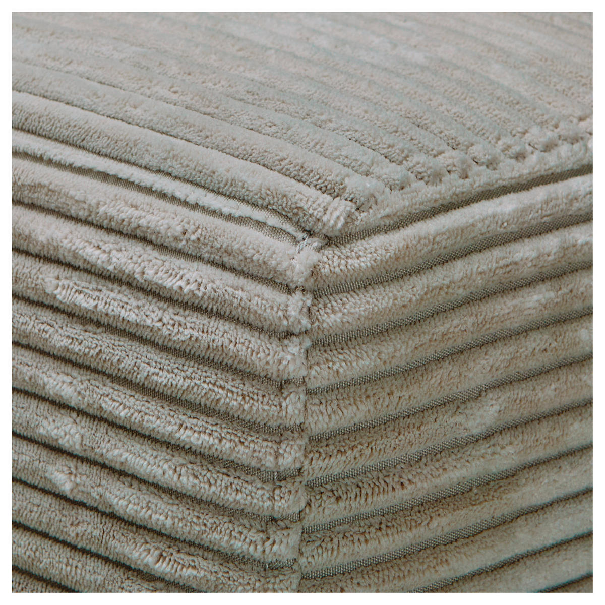 ECKSOFA in Cord Graubraun  - Graubraun/Schwarz, Design, Kunststoff/Textil (224/265cm) - Hom`in