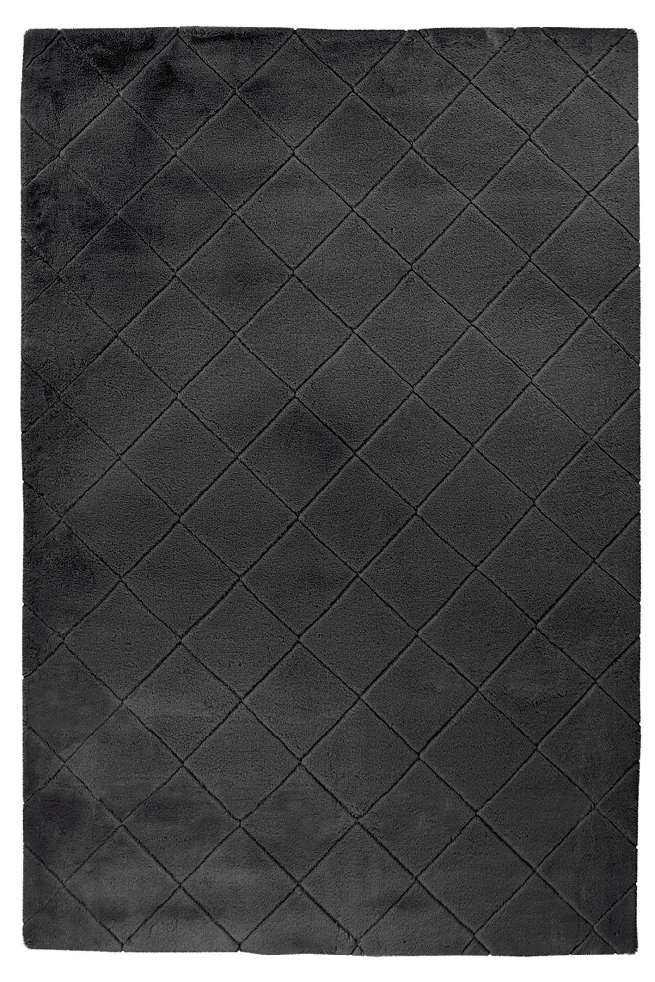 HOCHFLORTEPPICH 120/160 cm Schwarz  - Schwarz, Basics, Textil (120/160cm) - Novel
