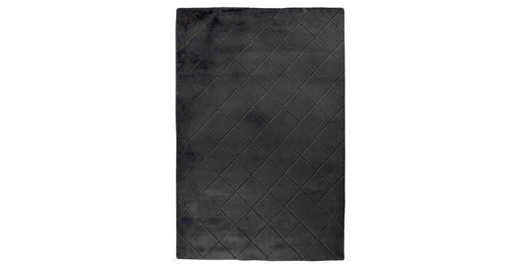 HOCHFLORTEPPICH 120/160 cm Schwarz  - Schwarz, Basics, Textil (120/160cm) - Novel