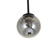 HÄNGELEUCHTE 31/31/55,5 cm - Schwarz, Trend, Glas/Metall (31/31/55,5cm) - Novel