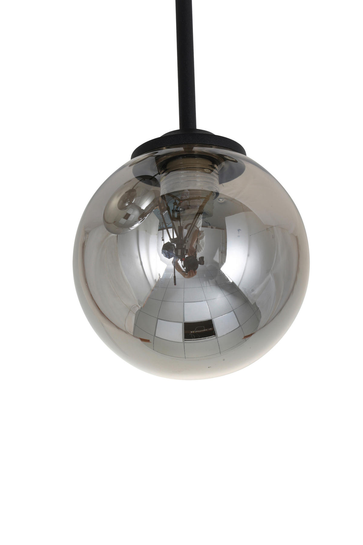 HÄNGELEUCHTE 31/31/55,5 cm  - Schwarz, Trend, Glas/Metall (31/31/55,5cm) - Novel