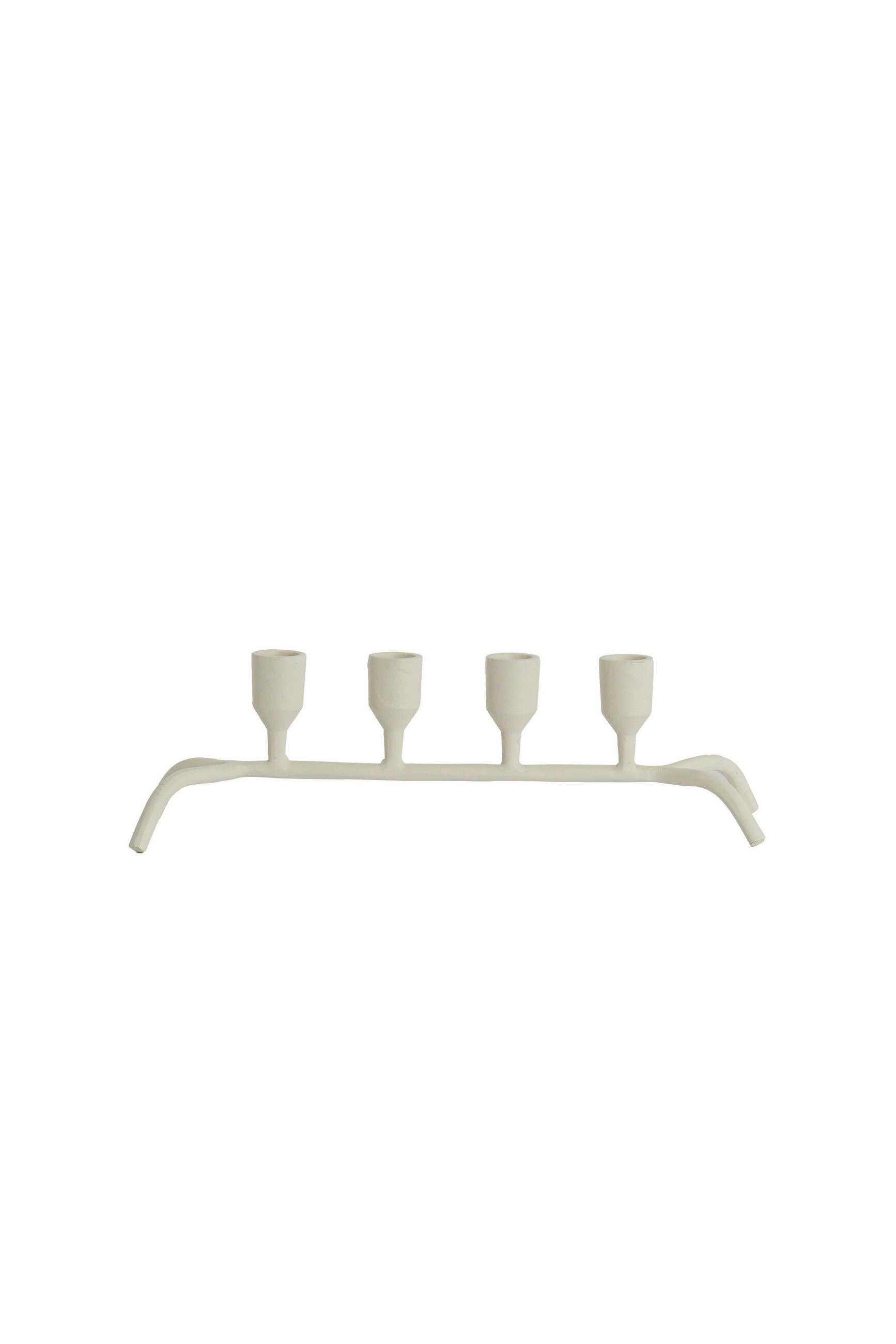 KERZENHALTER - Creme, Basics, Metall (38/11,5/10cm) - Light & Living