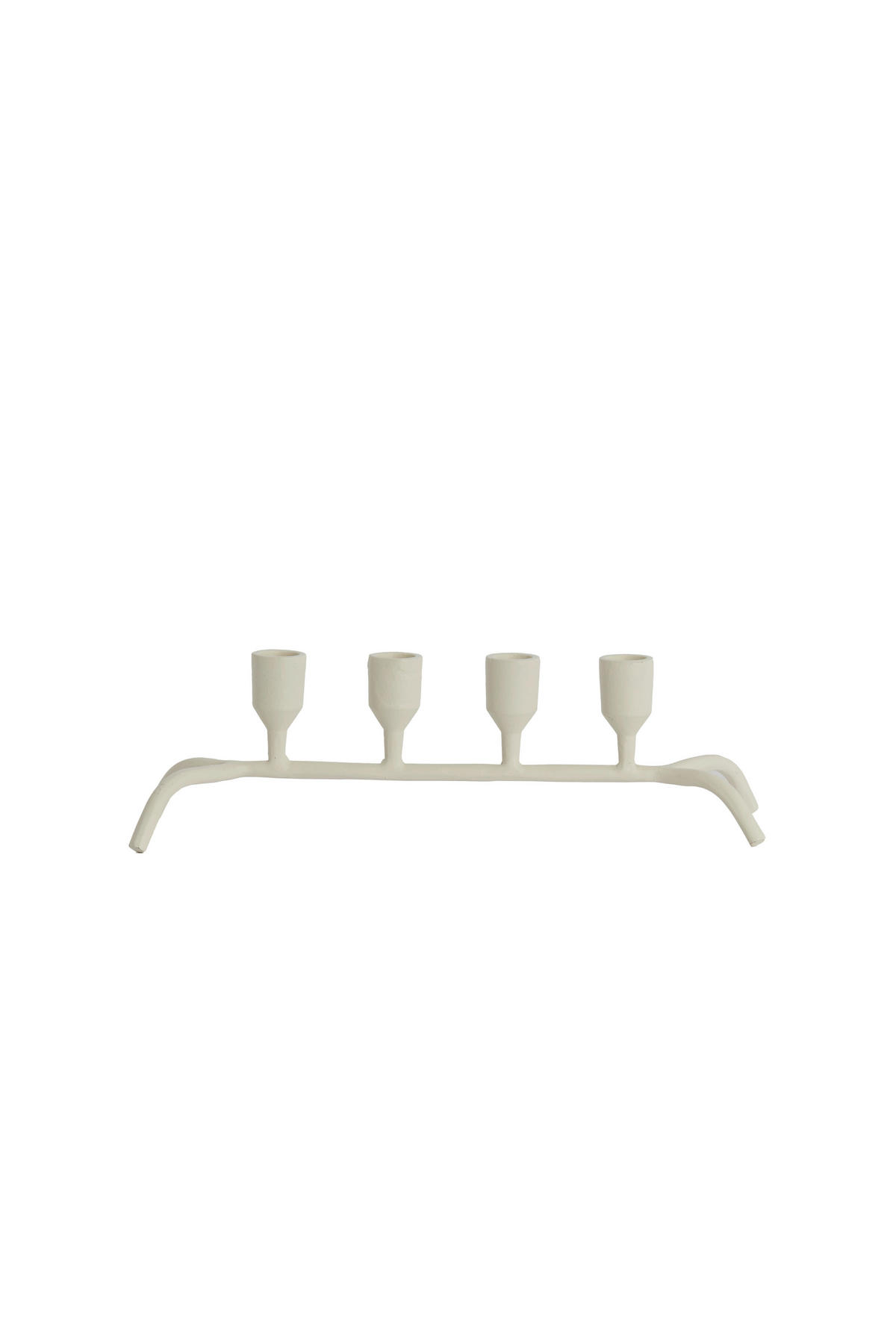 KERZENHALTER - Creme, Basics, Metall (38/11,5/10cm) - Light & Living