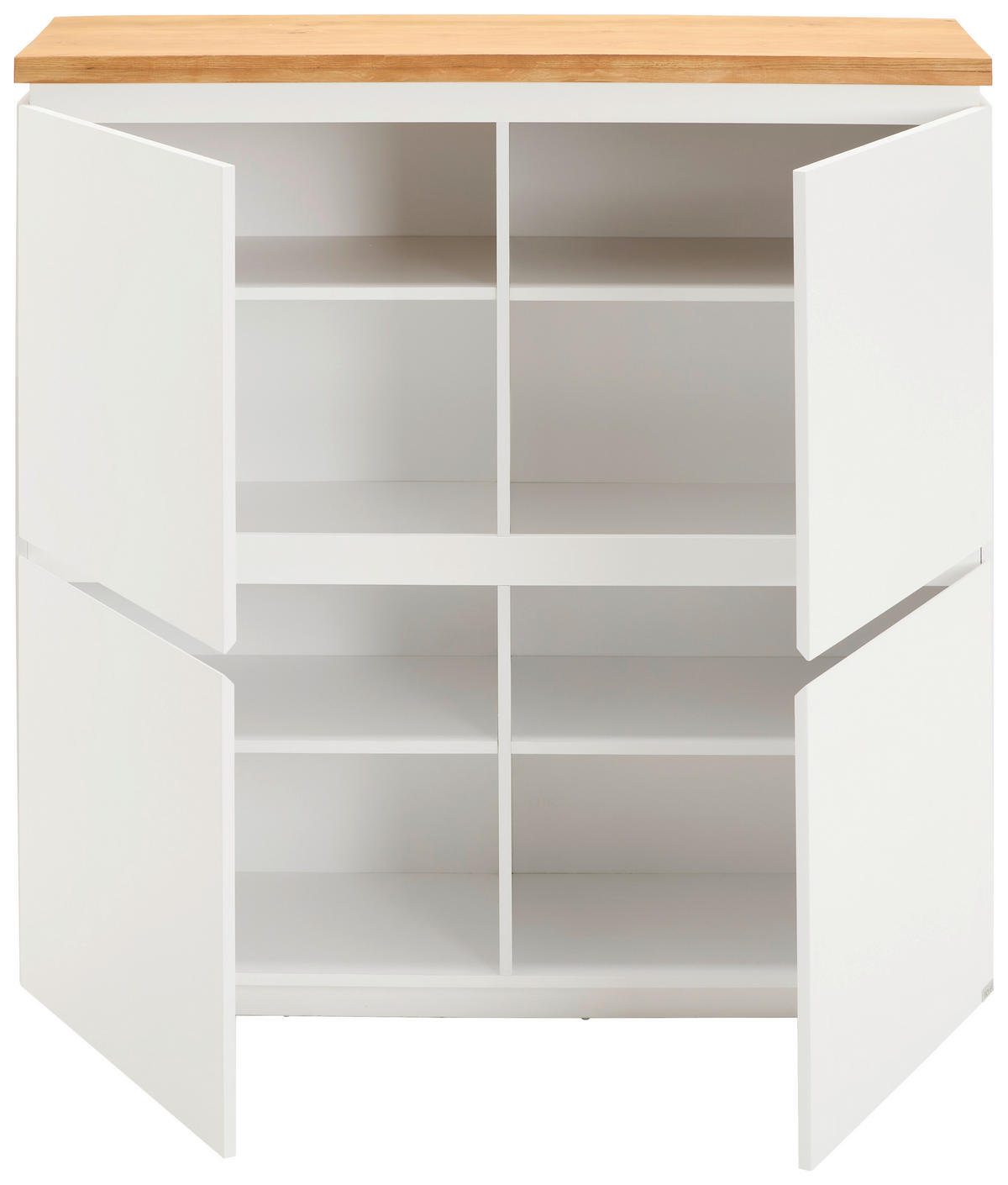 HIGHBOARD  120/120/41,5 cm  - Eichefarben/Weiß, KONVENTIONELL, Holz/Holzwerkstoff (120/120/41,5cm) - Novel