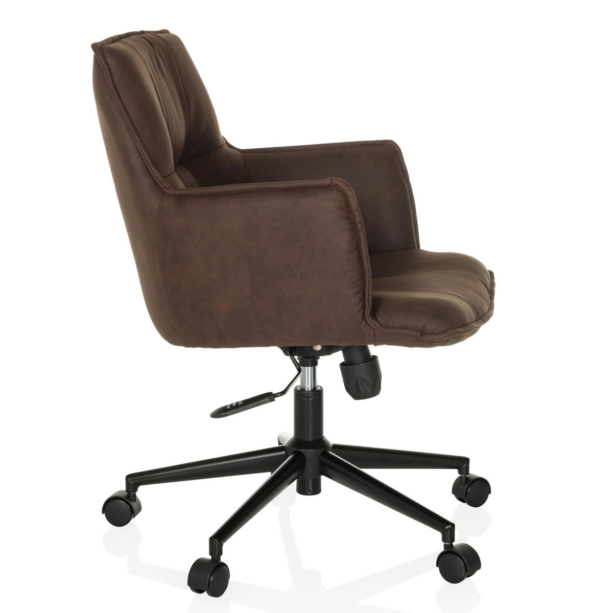 DREHSTUHL Dunkelbraun  - Dunkelbraun/Schwarz, MODERN, Kunststoff/Textil (54/85/70cm) - MID.YOU