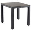 LOUNGETISCH  - Anthrazit/Graubraun, Basics, Kunststoff/Metall (80/80/77,3cm) - Tierra Outdoor