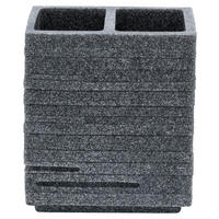 ZAHNPUTZBECHER Kunststoff  - Grau, Basics, Kunststoff (10,1/11,5/6,3cm) - Sadena