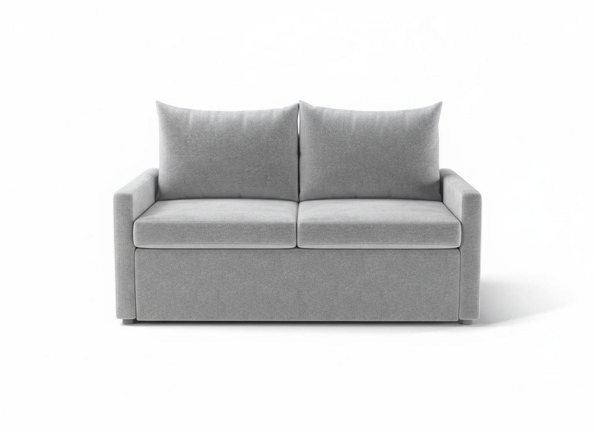 SCHLAFSOFA Flachgewebe Grau  - Schwarz/Grau, Design, Kunststoff/Textil (152/89/92cm) - MID.YOU