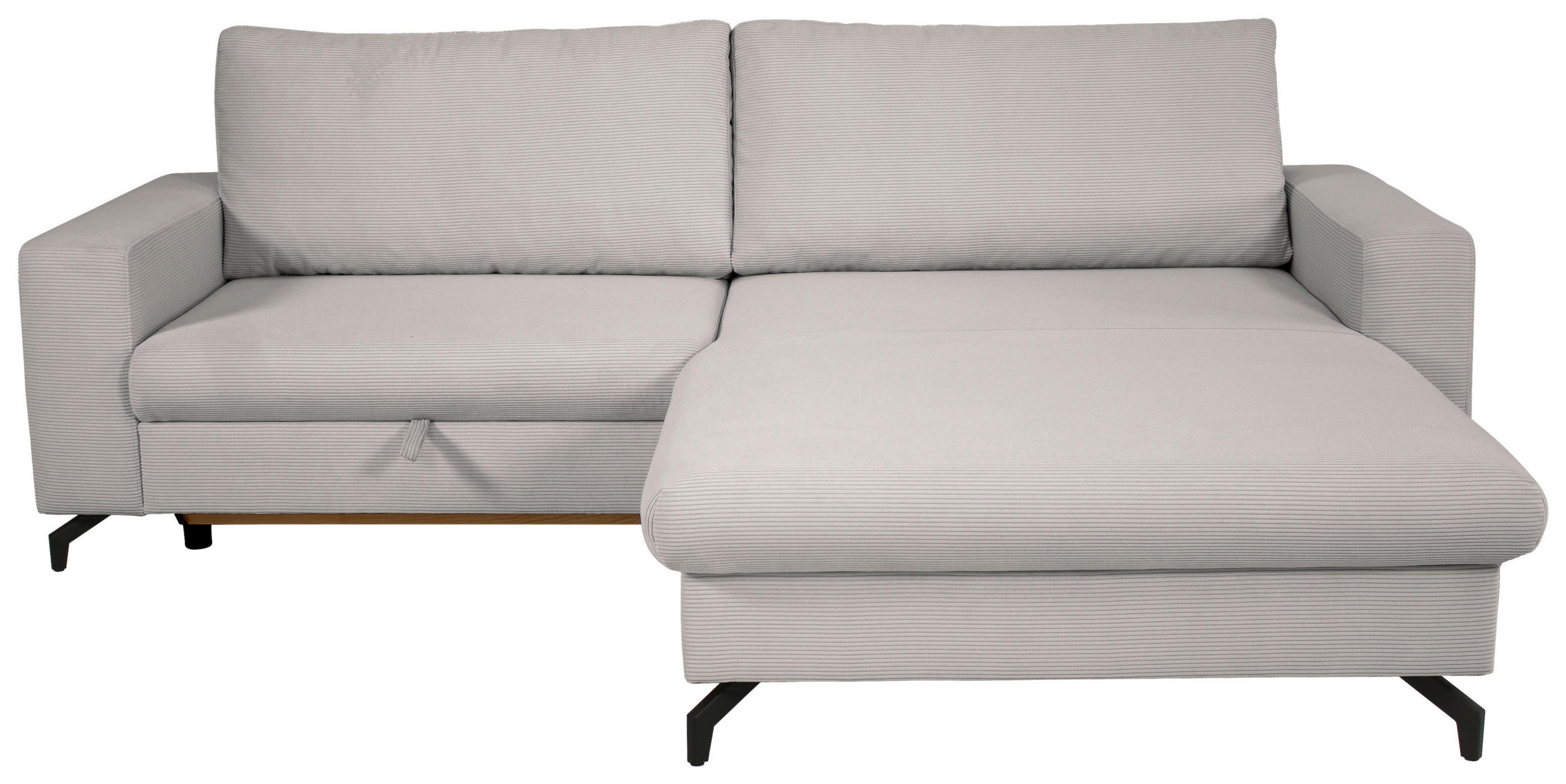 ECKSOFA CLARA Silberfarben Rückenkissen, Bettkasten, Liegefläche im Originalstoff  - Silberfarben, MODERN, Textil (240/177cm) - P & B