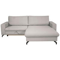 ECKSOFA CLARA Silberfarben Rückenkissen, Bettkasten, Liegefläche im Originalstoff  - Silberfarben, MODERN, Textil (240/177cm) - P & B