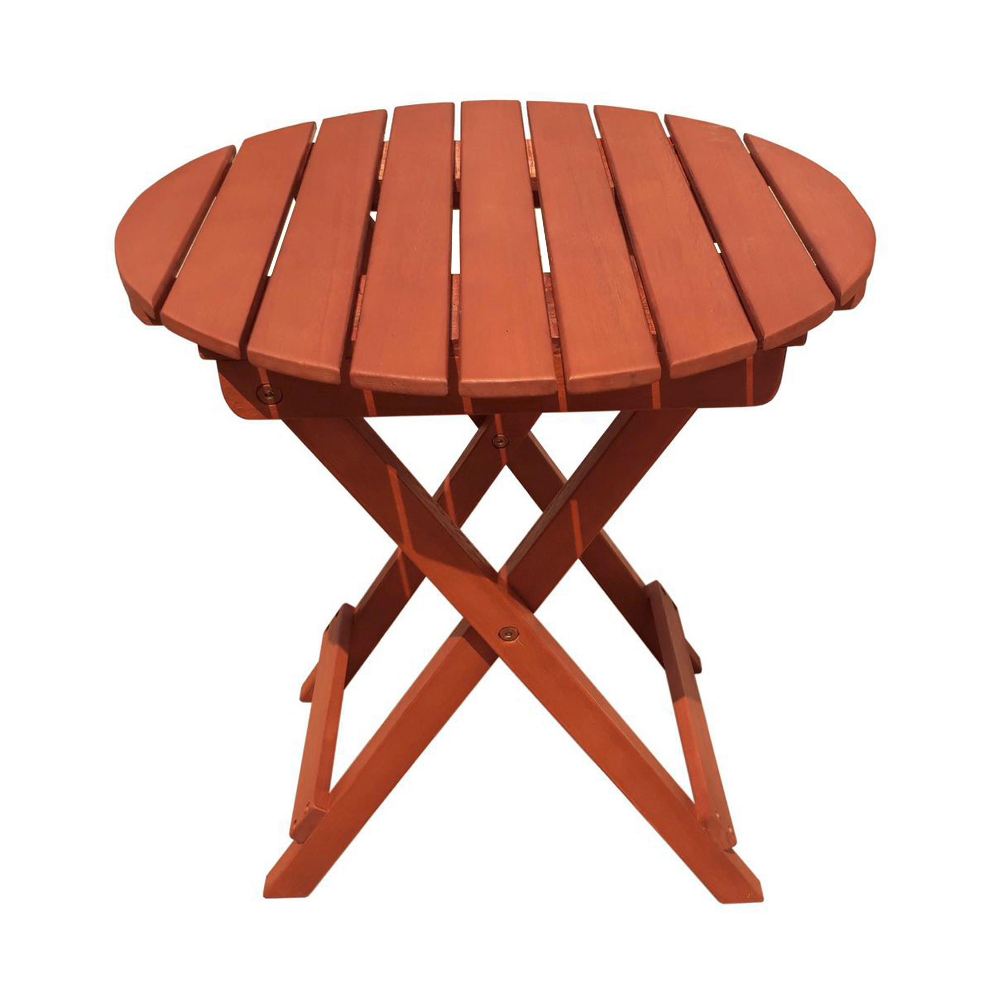 GARTENTISCH 45/45/50 cm Holz rund  - Braun, Basics, Holz (45/45/50cm) - Gardenson