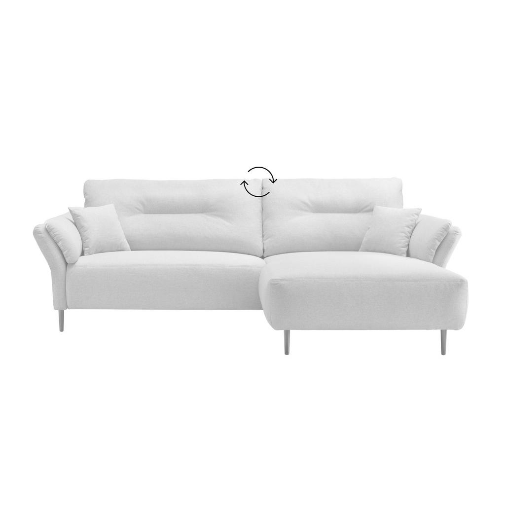 Thumbnail - Mid.you Ecksofa, Cappuccino, Textil, Buche, Struktur, 4-Sitzer, Füllung: Schaumstoff, seitenverkehrt montierbar, L-Form,...