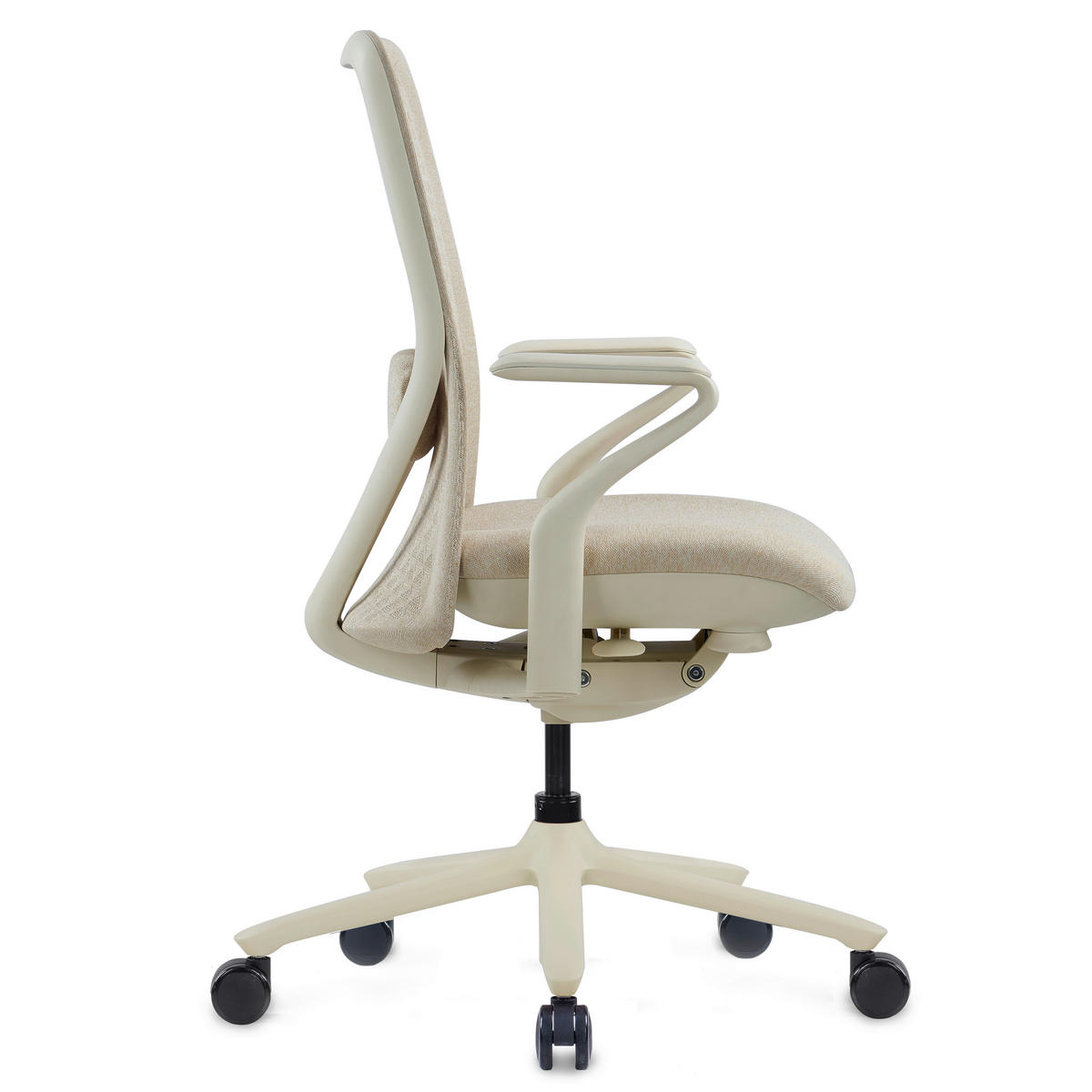 DREHSTUHL Flachgewebe Beige  - Beige, MODERN, Kunststoff/Textil (63/111/67cm) - MID.YOU