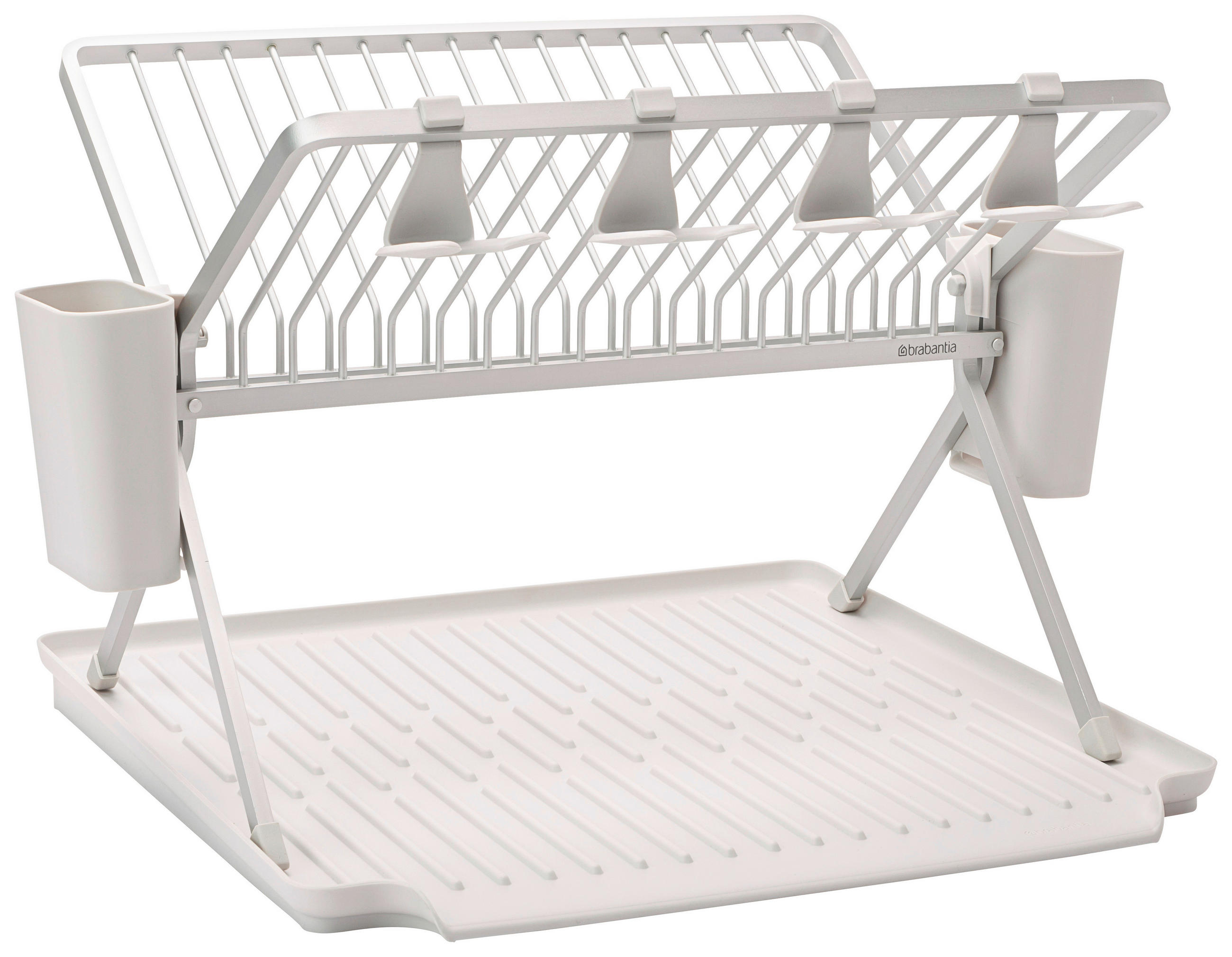 GESCHIRRABTROPFTASSE   - Grau, Design, Metall (51/33/42cm)